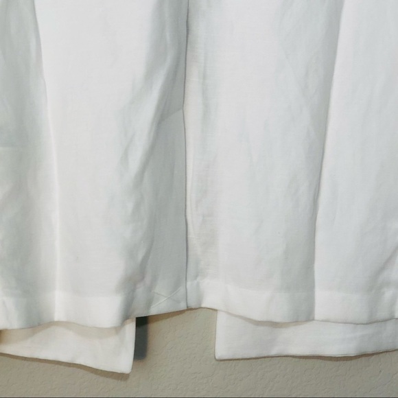 NWT Eileen Fisher White Notch Collar Open Front Lightweight Blazer size M - Picture 11 of 12